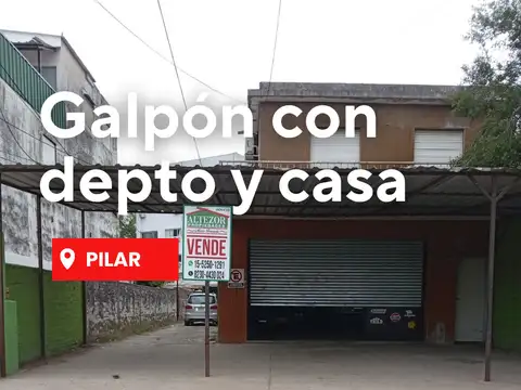 Galpón Con Departamento Y Casa En Un Mismo Lote - Pilar