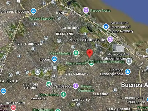 Departamento en Alquiler en Palermo, USD 1.200