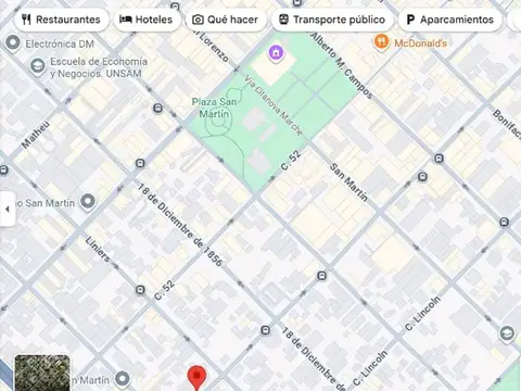 VTA DOBLE LOTE 18m frente SAN MARTIN CENTRO 655m2