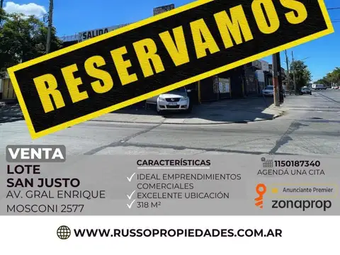 Venta de Lote Irregular - San Justo