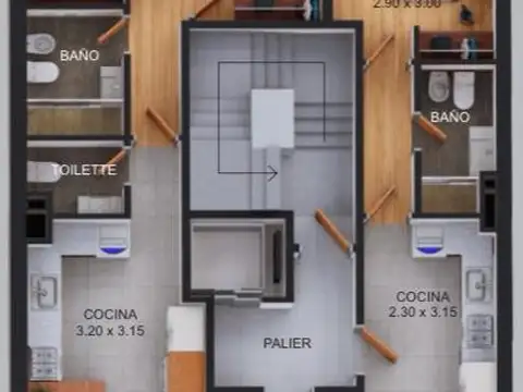 Departamento en Venta de 2 dormitorios