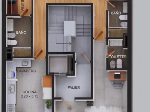 Departamento en Venta de 3 ambientes