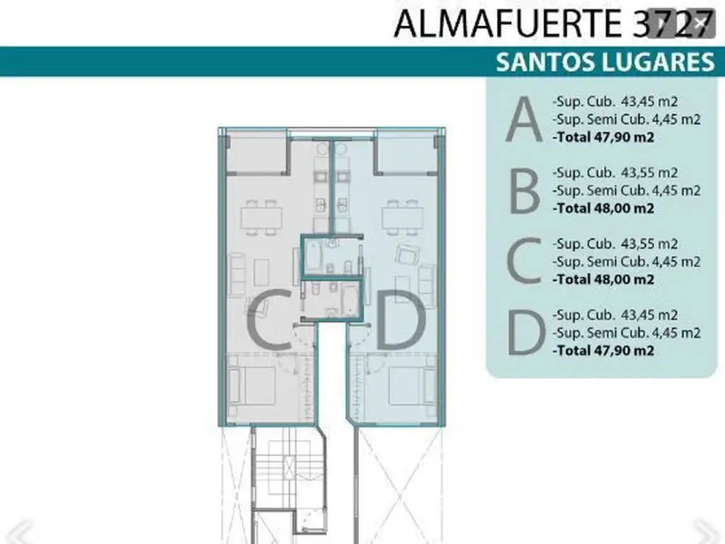 ALMAFUERTE 3727 de 14 Unidades en Santos Lugares