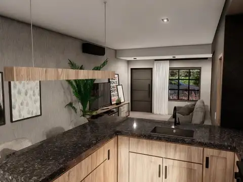 Casa 2 ambientes con 1 baño