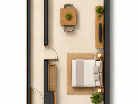 VENTA DPTO MONOAMBIENTE  LUMINOSO  CON PATIO  APTO PROFESIONAL - V. PUEYRREDÓN