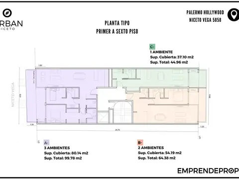 Departamento en Venta de Monoambiente