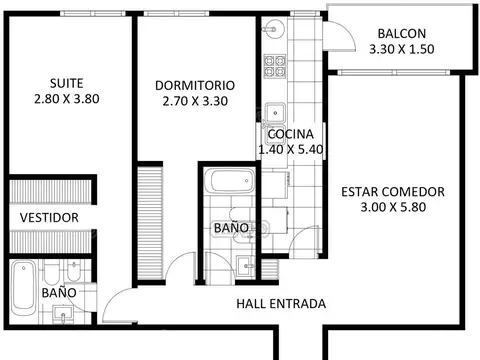 Departamento en Venta al Noroeste