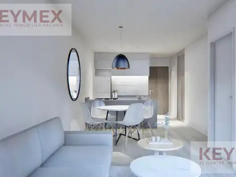Departamento 2 ambientes con 2 baños
