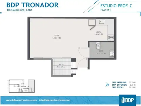 Monoambiente a estrenar a la venta