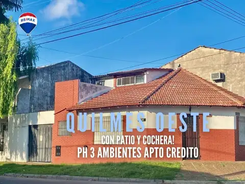 VENTA PH 3 AMB C/COCHERA QUILMES OESTE APTO CREDIT