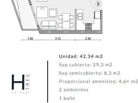 Departamento en Venta en Flores, USD 99.000