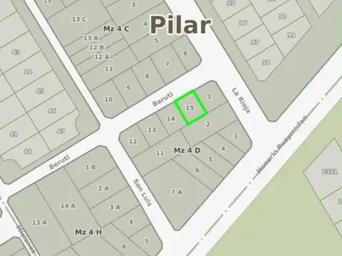 Terreno en Venta en Villa Rosa, USD 43.000
