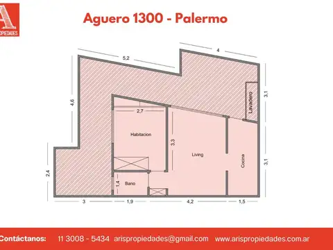 Departamento en Venta de 2 ambientes