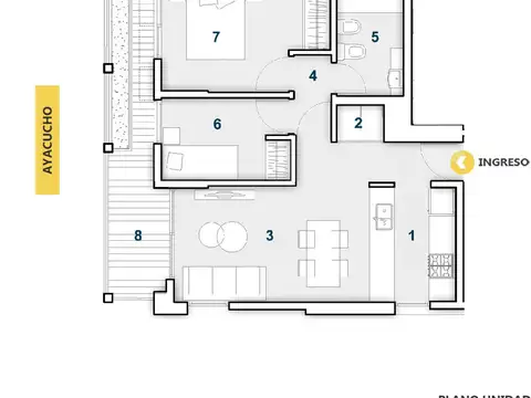 Departamento en Venta en Republica De La Sexta, Rosario