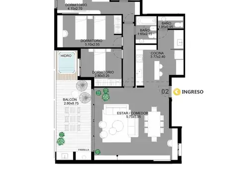 Departamento en Venta en Martin, Rosario