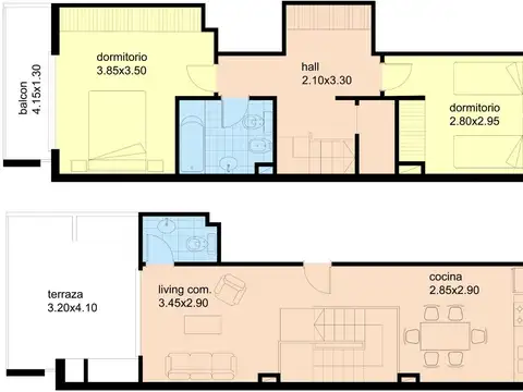 Departamento en Venta de 2 dormitorios