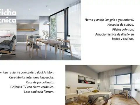 Departamento en Venta de 1 dormitorio