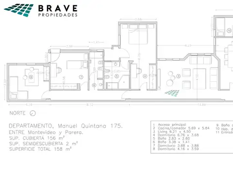 Departamento en Venta de 3 dormitorios