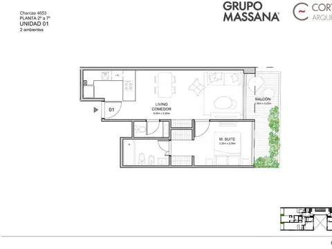Departamento en Venta en Palermo Soho, USD 430.731
