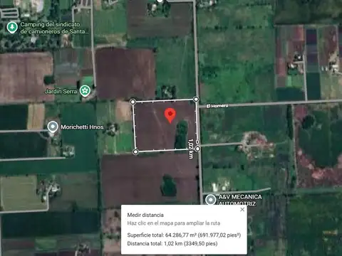 Campo EN VENTA - A 1800 m del cruce Ruta 33 y Ruta 14 hacia el Norte, Perez, Santa Fe.
