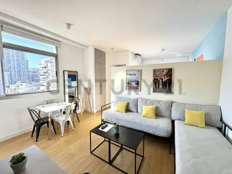 Venta Departamento 2 Ambientes AL FRENTE Piso Alto con Balcón Palermo Chico OPCION AMOBLADO
