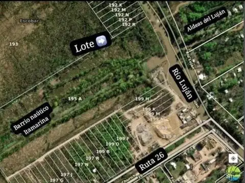 Terreno en Venta 100  mts Fondo