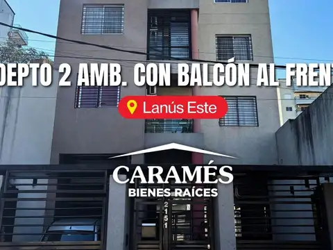 Semipiso de 2 amb al frente con balcon en exc ubicación - Lanús Este