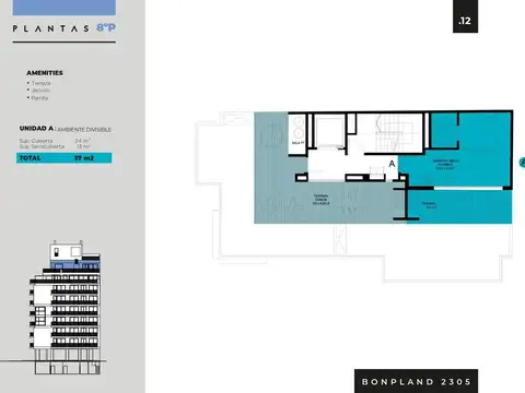 Departamento en Venta de Monoambiente
