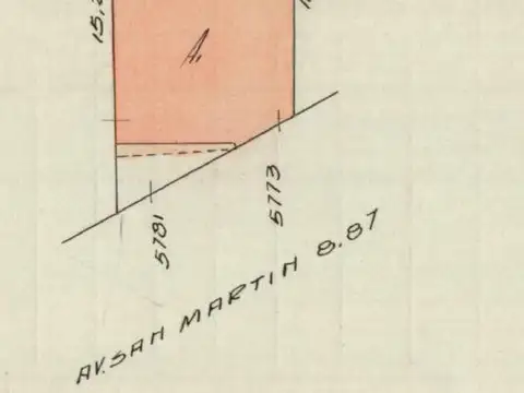 Terreno en Venta 8  mts Frente