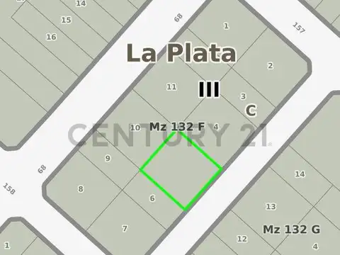 Terreno en Venta 26,25  mts Fondo