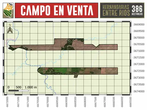 Campo Mixto. 386 Hectáreas. Hernandarias, La Paz. Entre Ríos