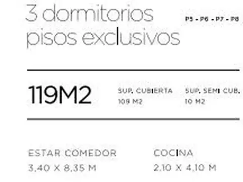 Departamento en Venta de 3 dormitorios