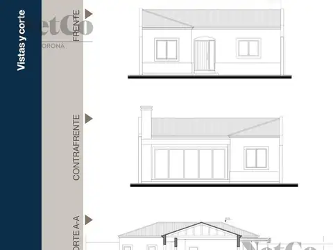 Casa 3 ambientes con 2 baños