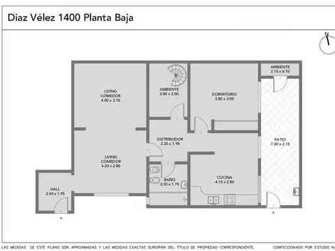 Departamento en Venta de 3 ambientes