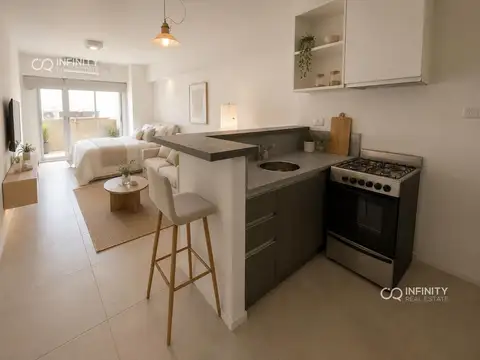 venta permuta Departamento en Recoleta un ambiente con balcon apto credito apto profesional