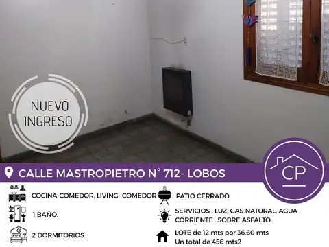 Casa en Venta con 1 cochera