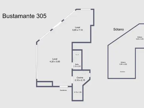 LOCAL ESQUINA BUSTAMENTE Y SARMIENTO 20mts VIDRIERA