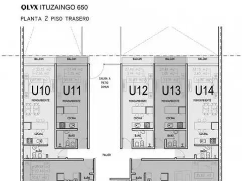 Oficina 4 ambientes con 1 baño