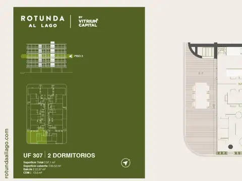 Rotunda al Lago 2 dorm Diciembre 2027