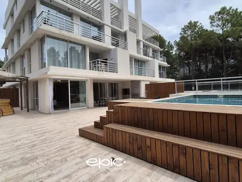 Departamento en venta de 3 ambientes con parrilla y piscina en Pinamar Norte