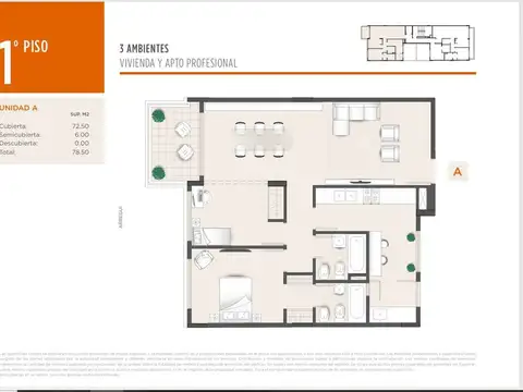 EN CONSTRUCCION MONOAMBIENTE ESTUDIO PROFESIONAL