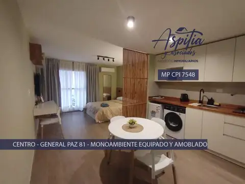 VENTA Monoambiente equipado y amoblado Centro Córdoba