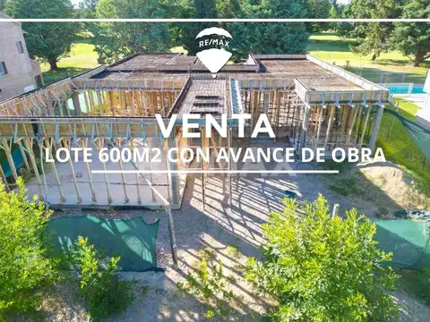 VENTA TERRENO CON AVANCE DE OBRA ARROYITO COUNTRY 