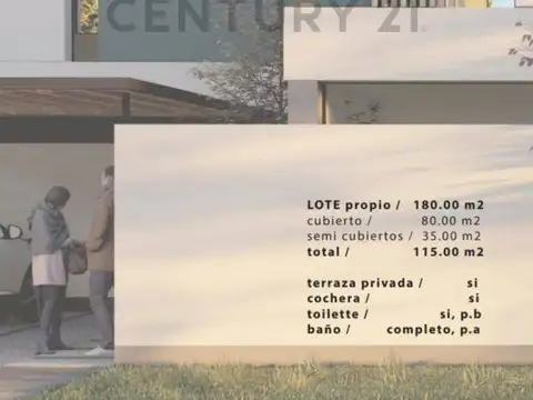 Casa 4 ambientes con 2 baños