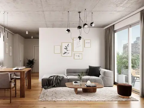 Departamento Monoambiente con 1 baño