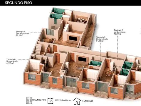 Departamento en Venta de 1 dormitorio