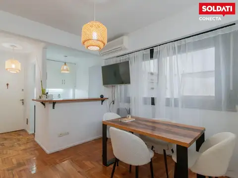 Departamento 2 ambientes con 1 baño