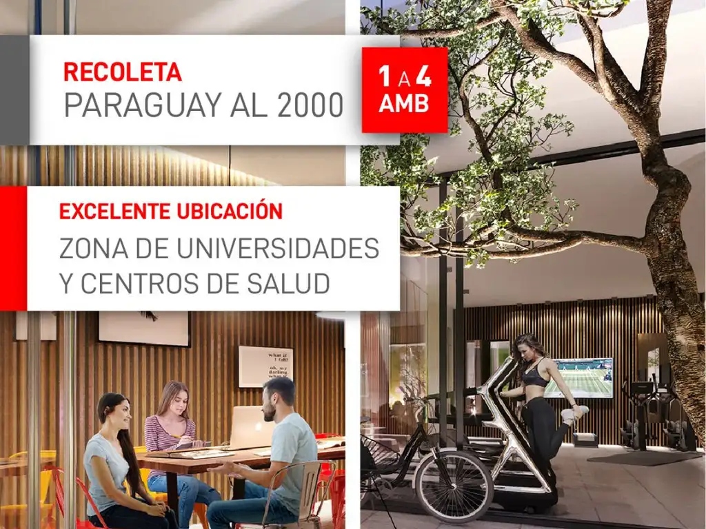 VITRAUX RECOLETA de 1 Dormitorios