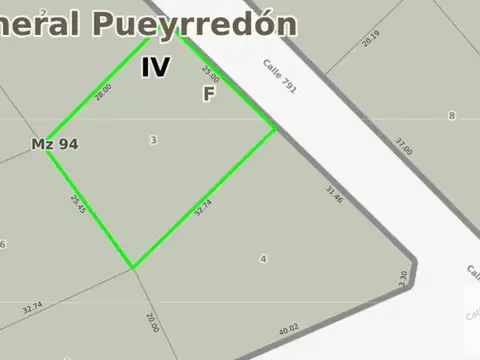 Terreno en Venta de 759,0 m2