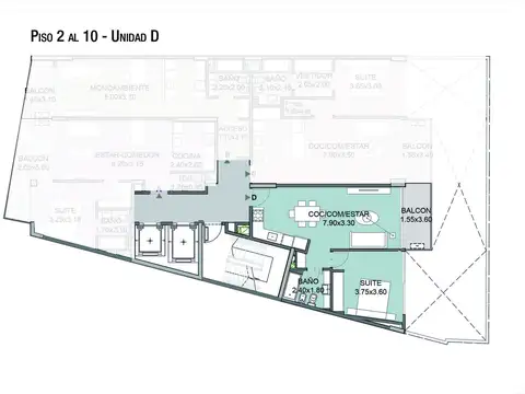 Departamento en Venta al Oeste